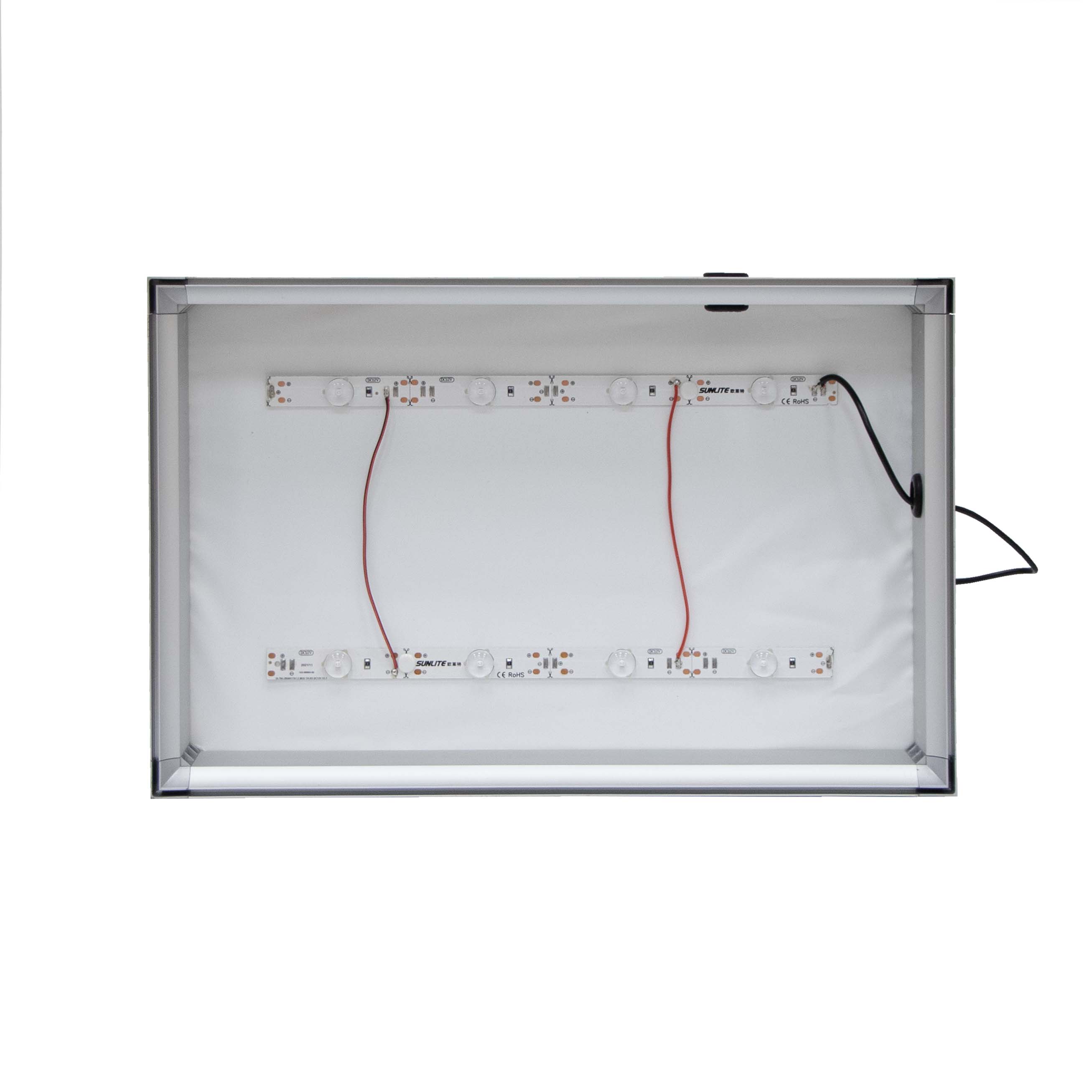 11" x 17" Standard SEG Glo Wall Mount Hardware 2