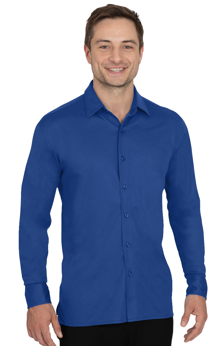 Men's Knit Stretch Woven Shirt 7