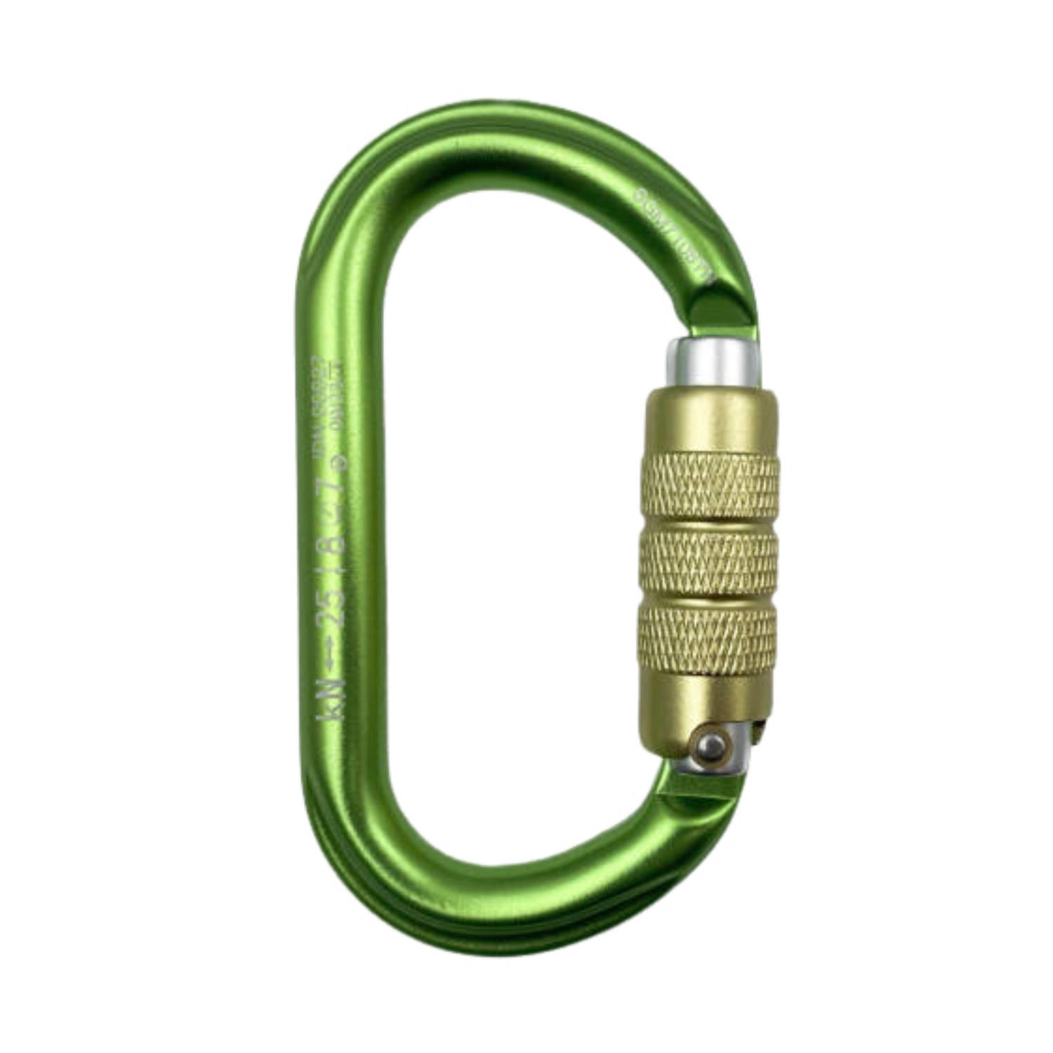 D Ring Twist Gate Aluminum Carabiner 2