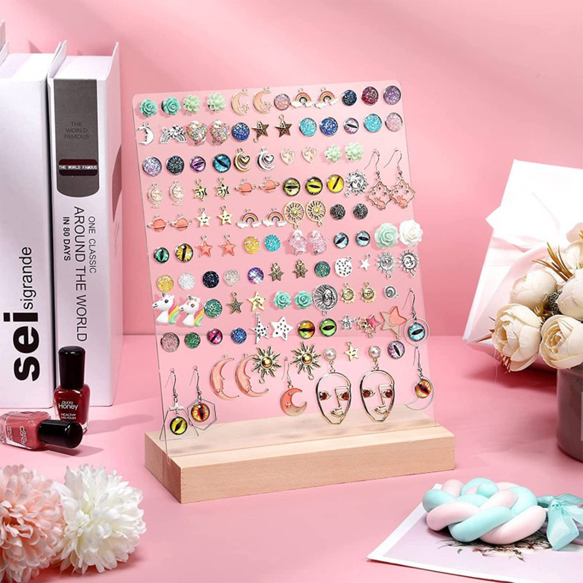Clear Acrylic Enamel Pin Display Stand 6