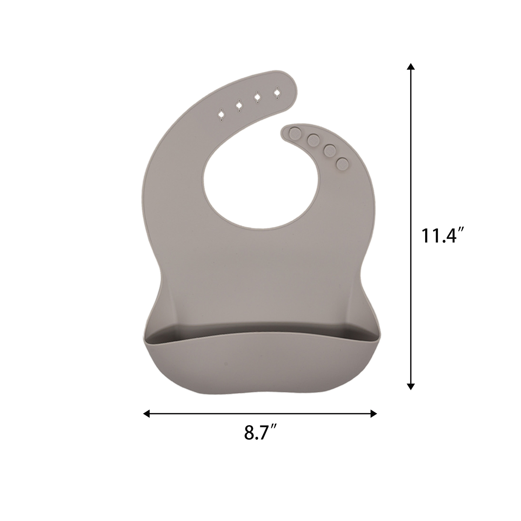 Silicone Baby Waterproof Feeding Bib 3