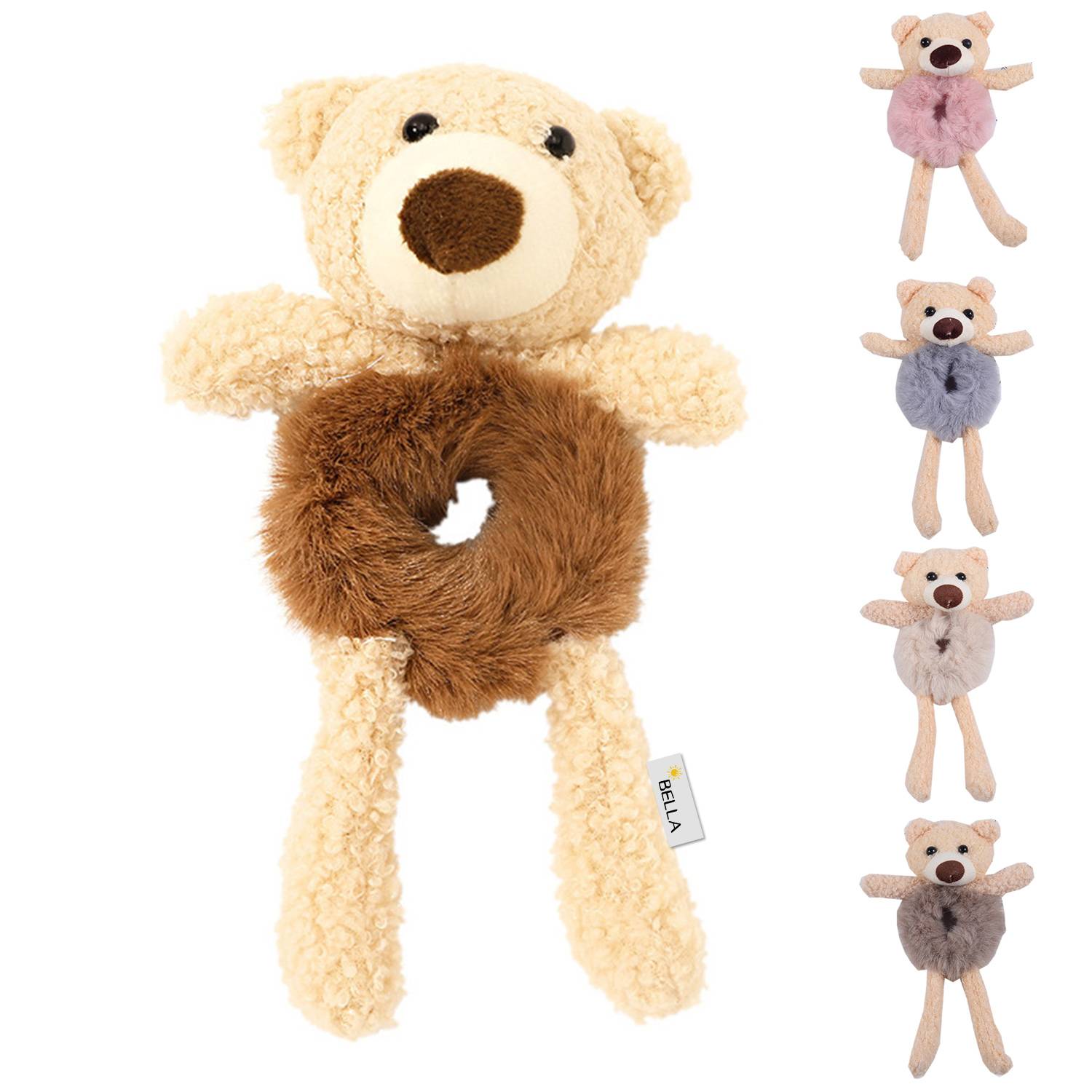 Bear Head Spiral Hair Ropes