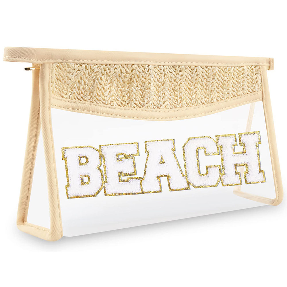 Transparent straw cosmetic bag 9