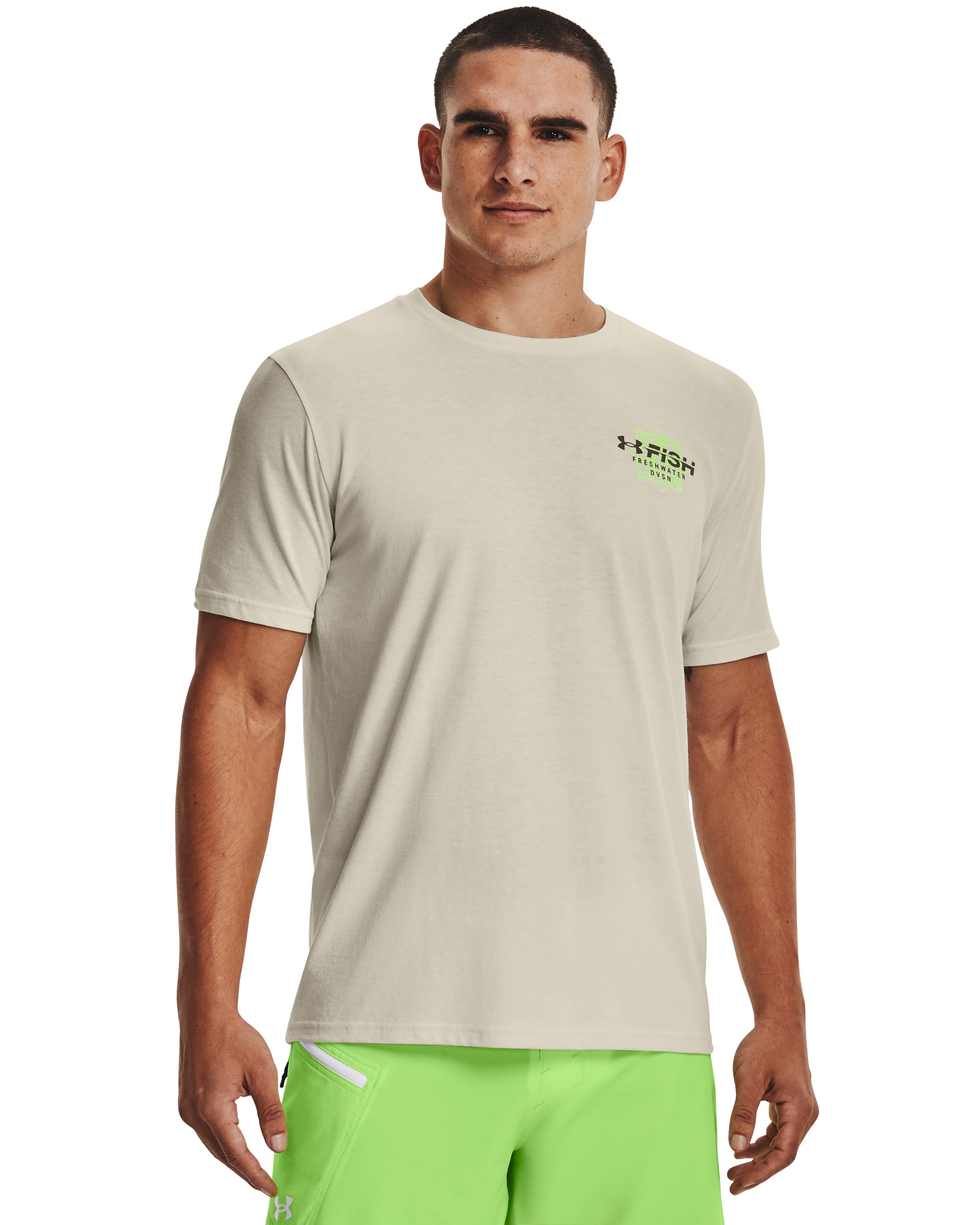 Men's UA Fish Bass Waterblur Short Sleeve  1