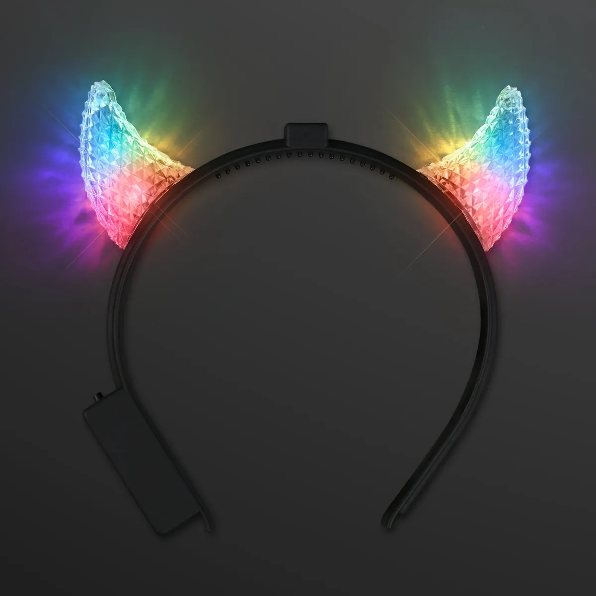 Light Up Facetted Horns LED Headbands 9
