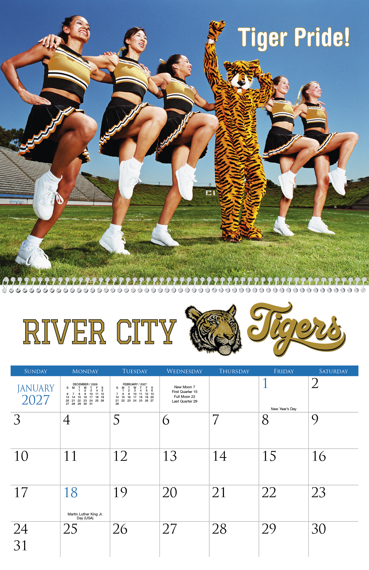 Triumph® Calendars Small Quantity Custom - Spiral Calendar 46
