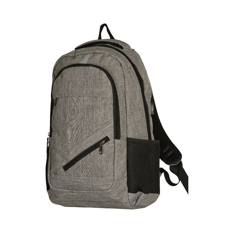 17" Classic Laptop Backpacks - Gray Multi-Pocket USB Port 2