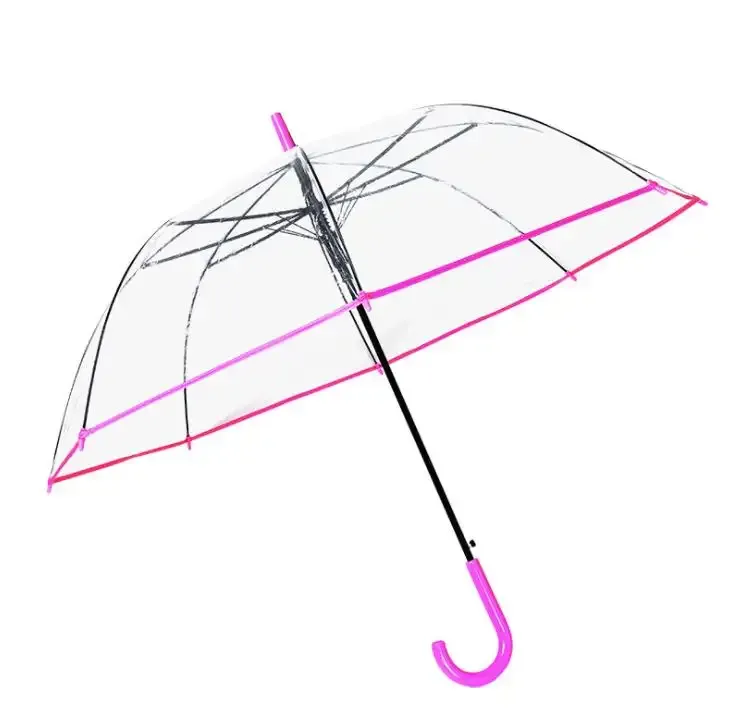 47" Arc Clear Bubble Dome Umbrella w/ Hook Handle 3