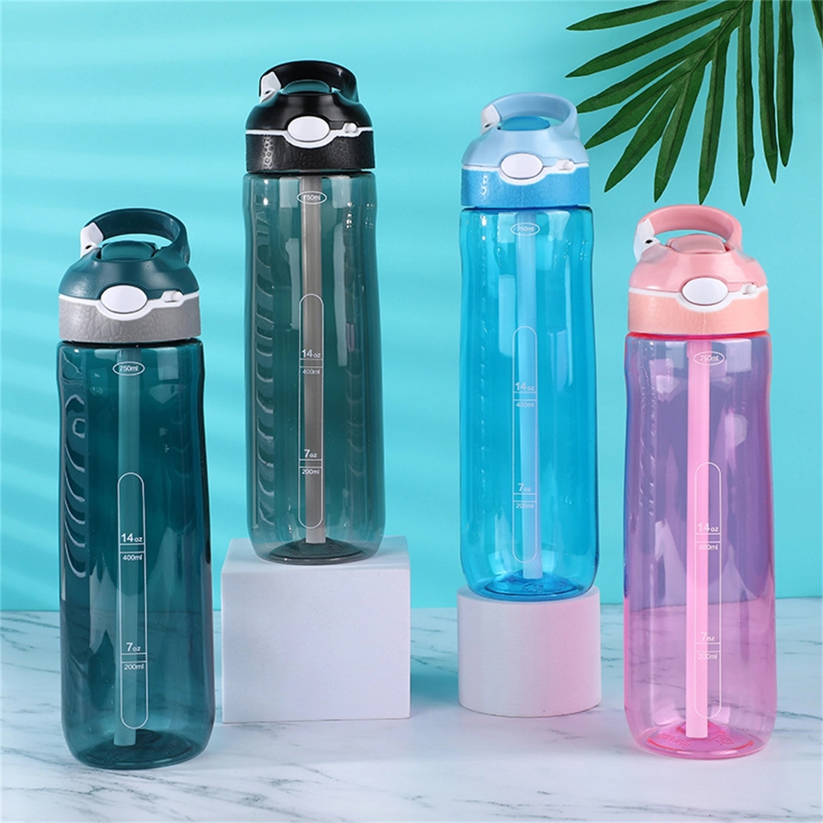 Water Bottle with Straw 27 oz 3