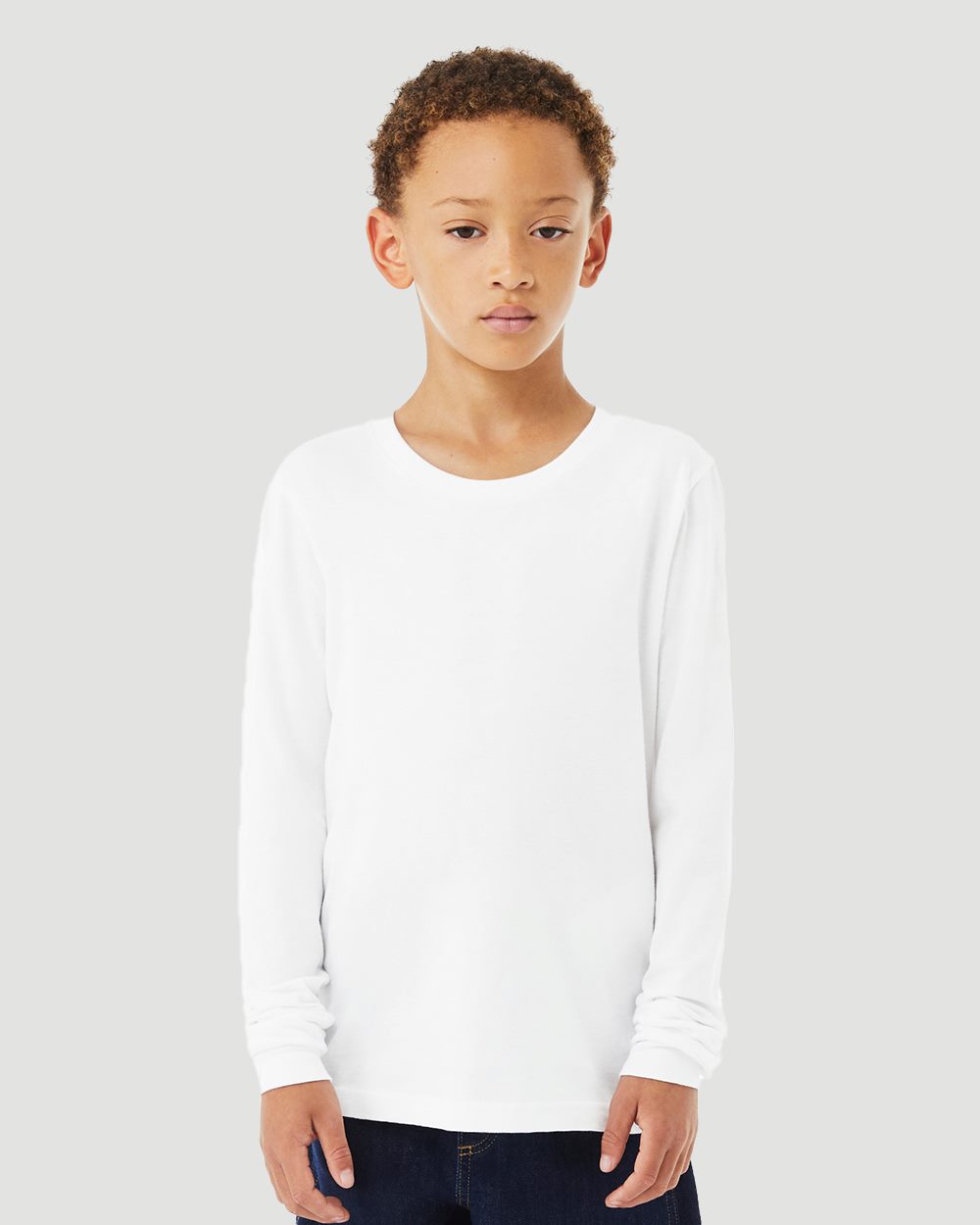 Youth Heather CVC Long Sleeve Tee - 3501YCVC 3