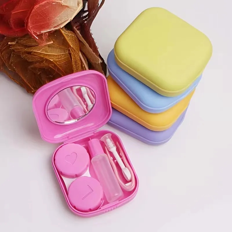 Portable Contact Lens Case Kit with Mirror 2