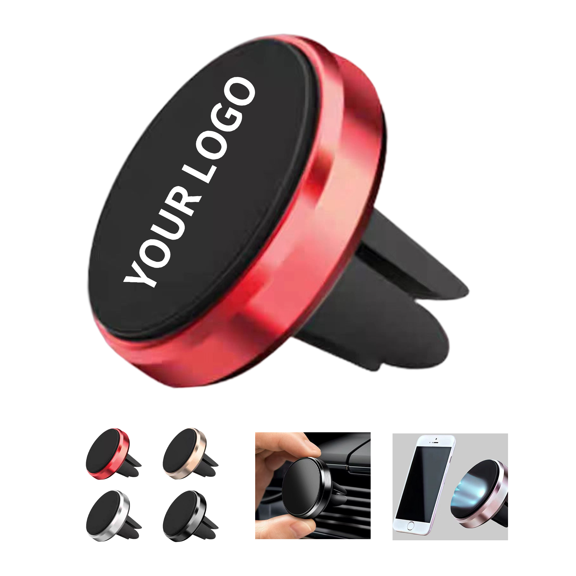 Air Vent Magnetic Phone Mount 1.35" Diameter x 1.8" Height 5