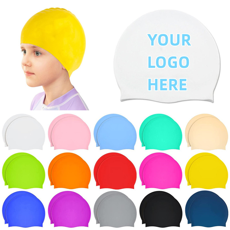 Kids Silicone Swim Cap 2