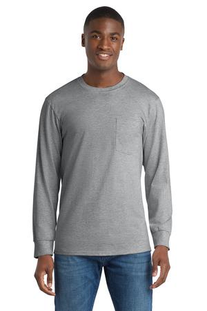 Port & Co Tall Long Sleeve Essential Pocket Tee. PC61LSPT 27