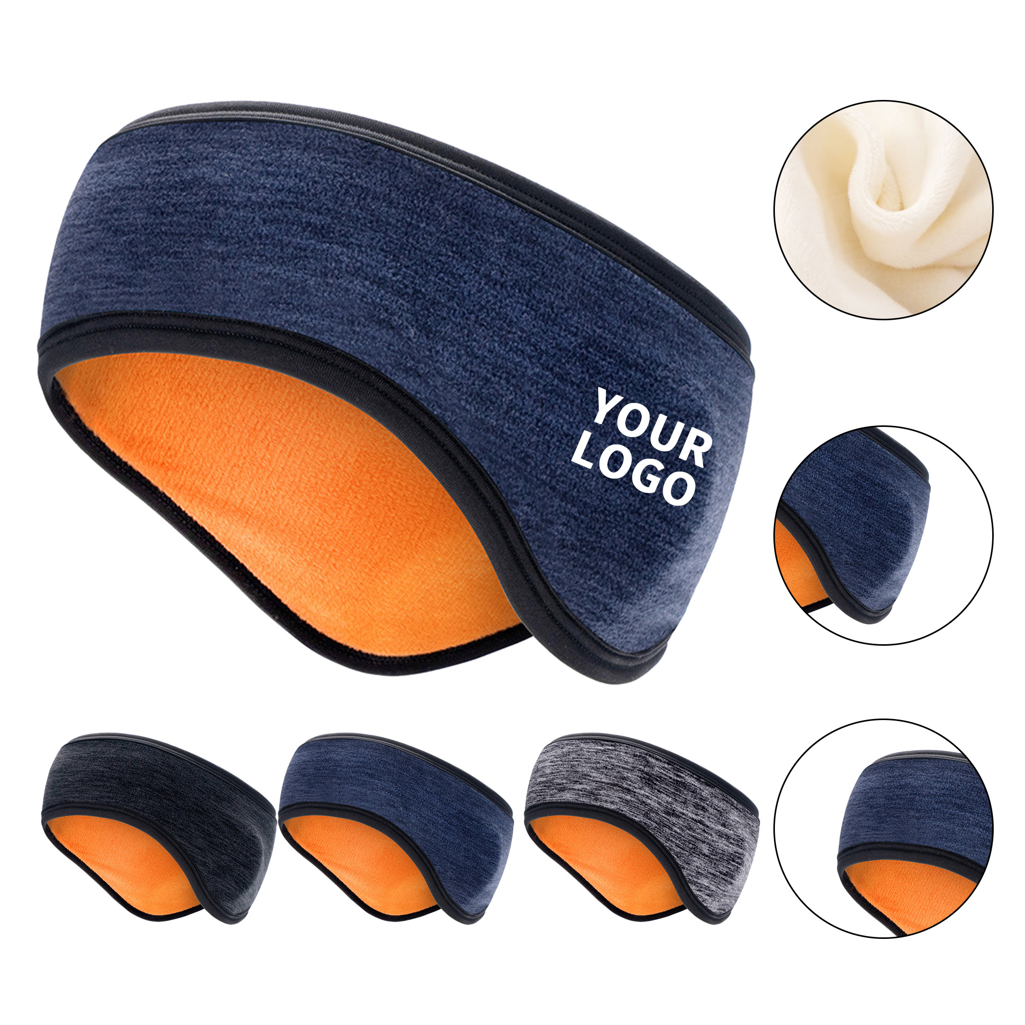 Polyester Polar Fleece Ear Muffs Headband Ear Warmer 4
