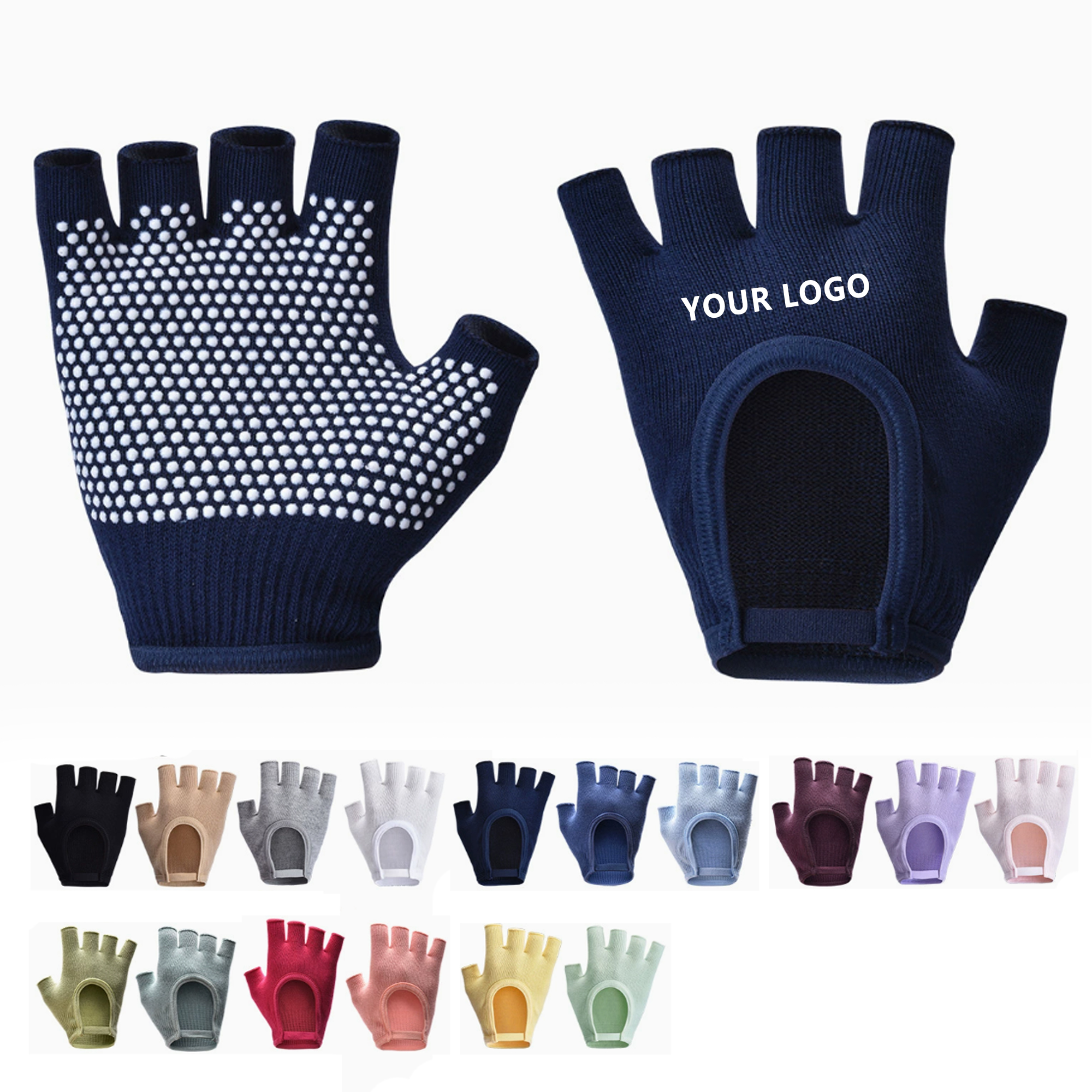 Non Slip Fingerless Yoga Glove 2