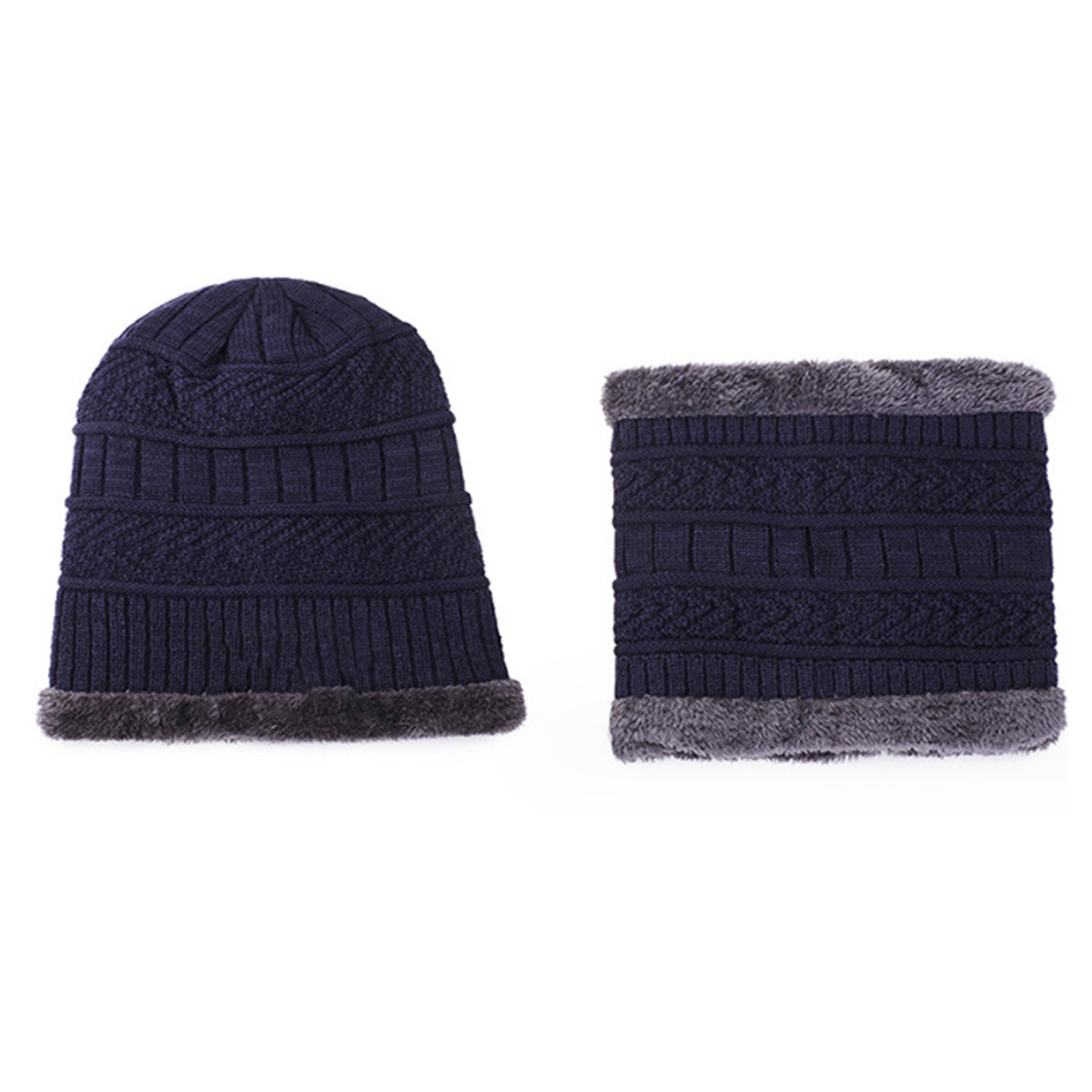 Winter Beanie Hat Scarf Set 1