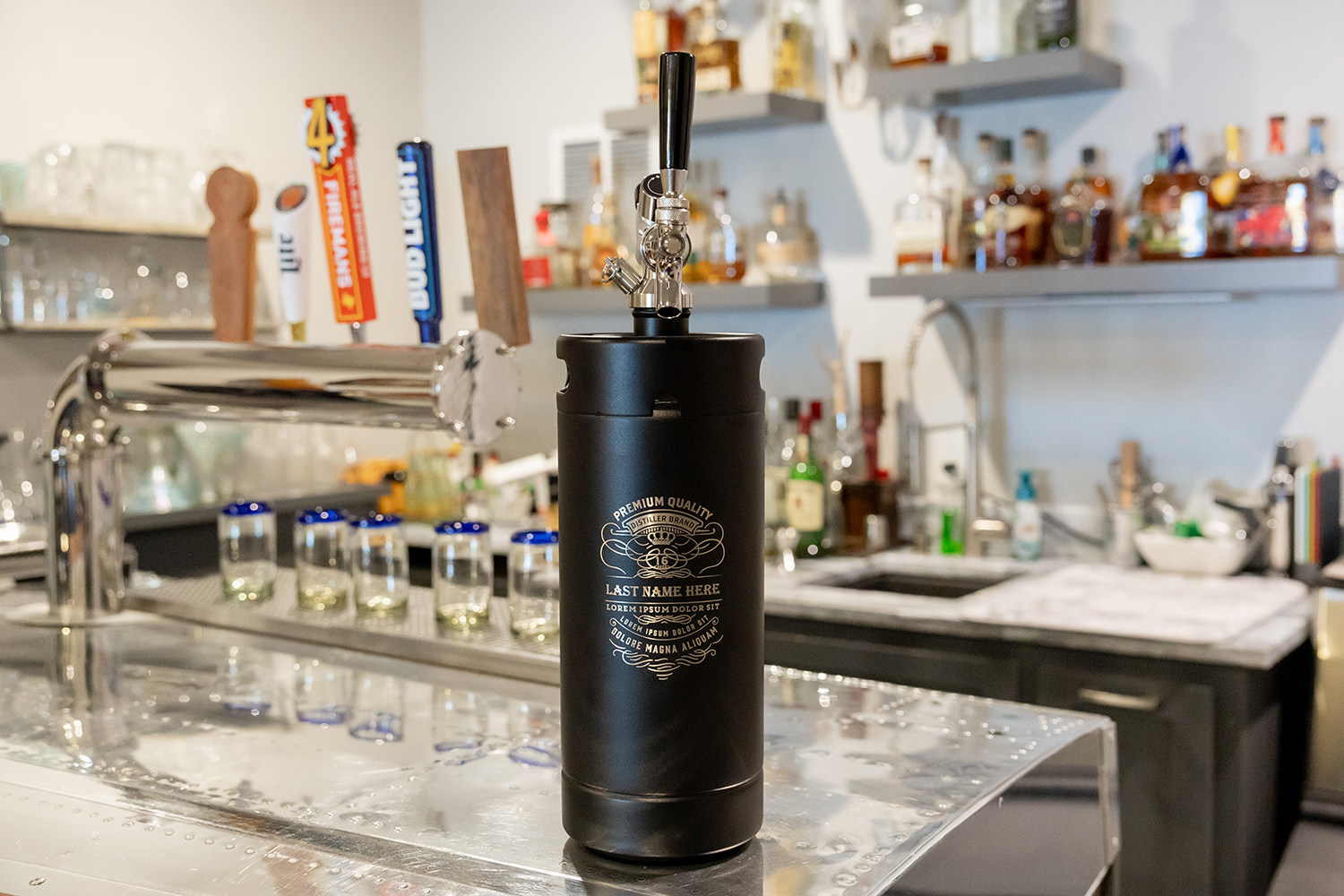MINI KEG, custom water bottle with logo imprint 4