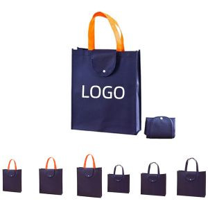 Foldable Non-woven Shopping Tote Bag (3 1/8" G) 1