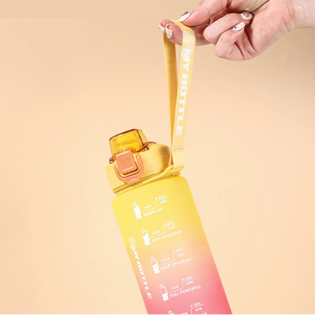 32 Oz. Sports Water Bottle Leak Proof Gradient Cup Fitness 6