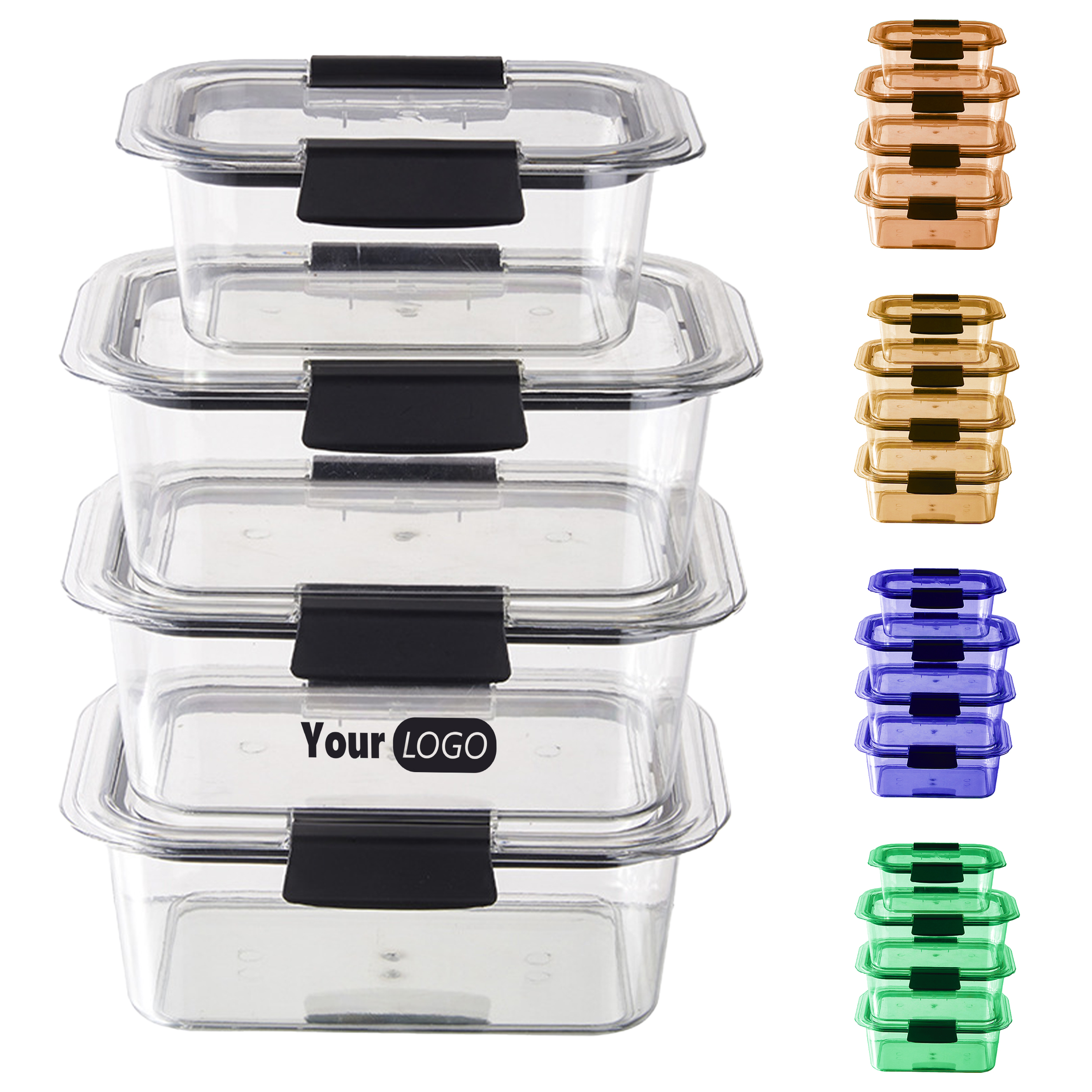 Plastic Airtight Colorful Food Storage Containers 4
