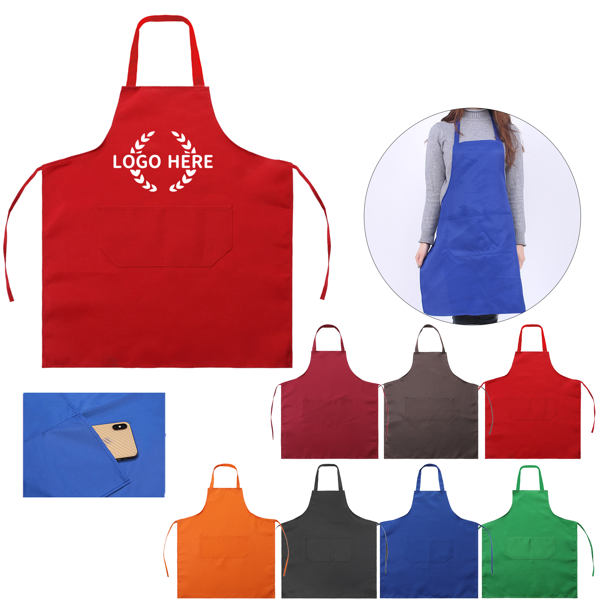 Adjustable Unisex Kitchen Apron 2
