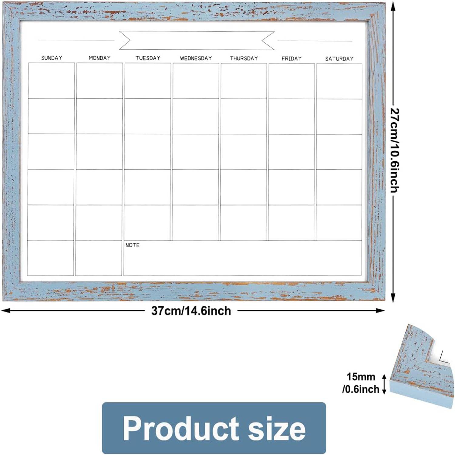 Custom Monthly Planning Magnetic Whiteboard 3