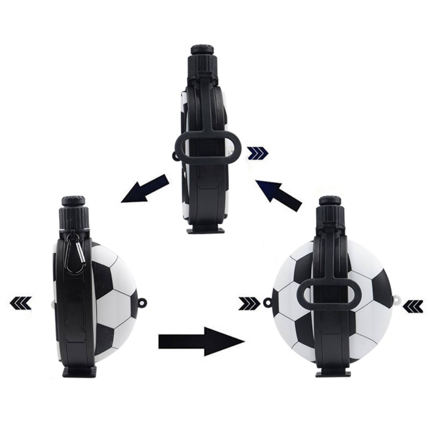 Football Shaped Collapsible Water Bottle, 19.8 oz. 7