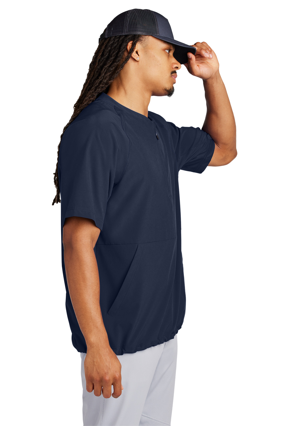 Sport-Tek Repeat 1/2-Zip Short Sleeve Jacket JST489 24
