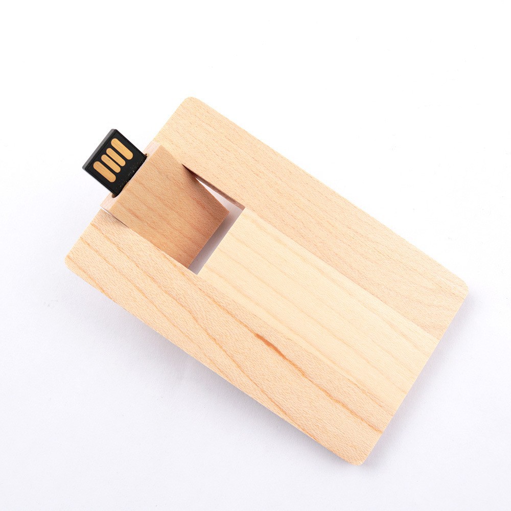 4 GB Wooden Credit Card USB Flash Drive 5