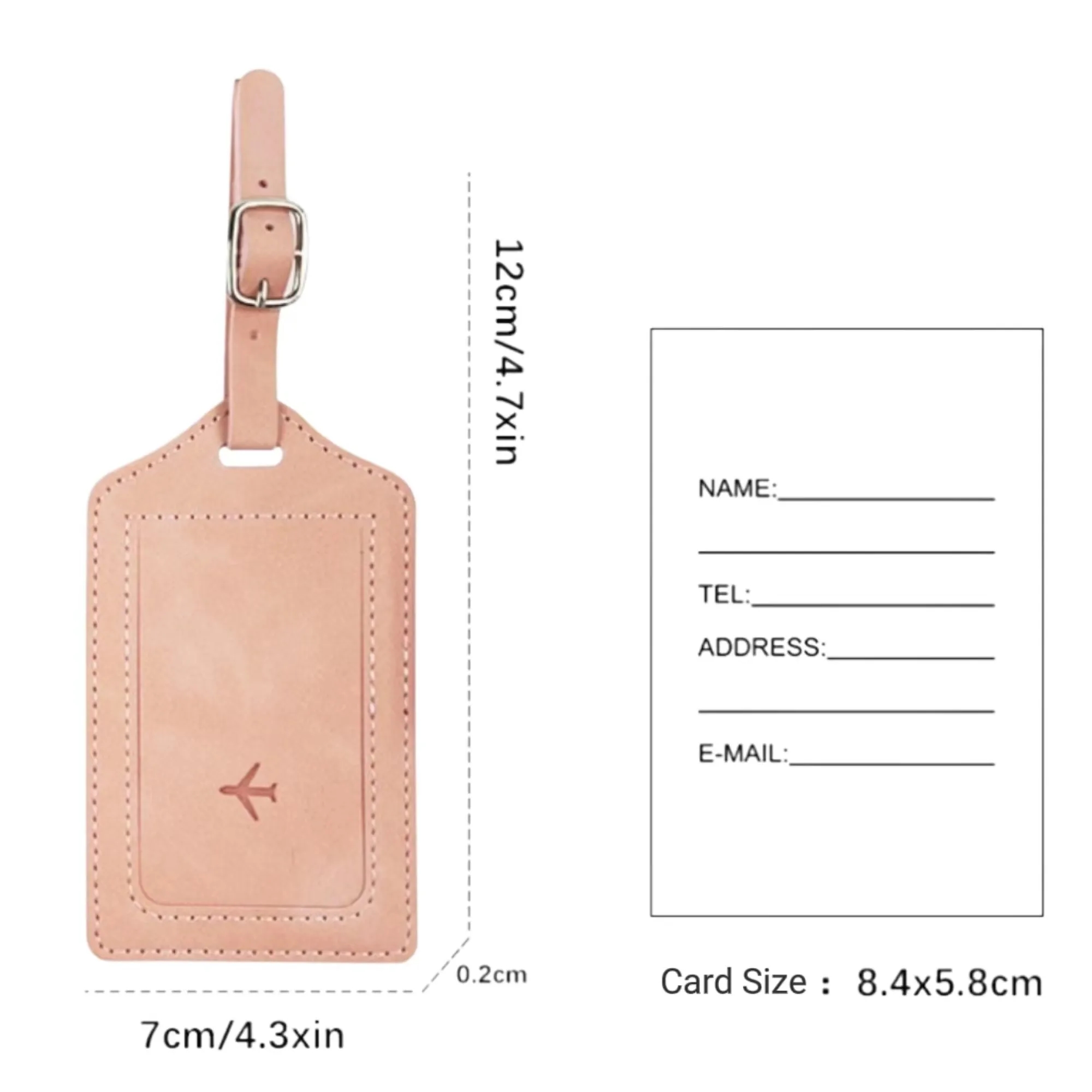 PU Leather Luggage Tag For Suitcases 1