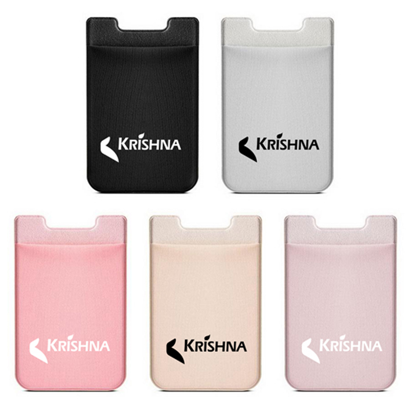 Leatherette Elastic Adhesive Phone Wallet 1