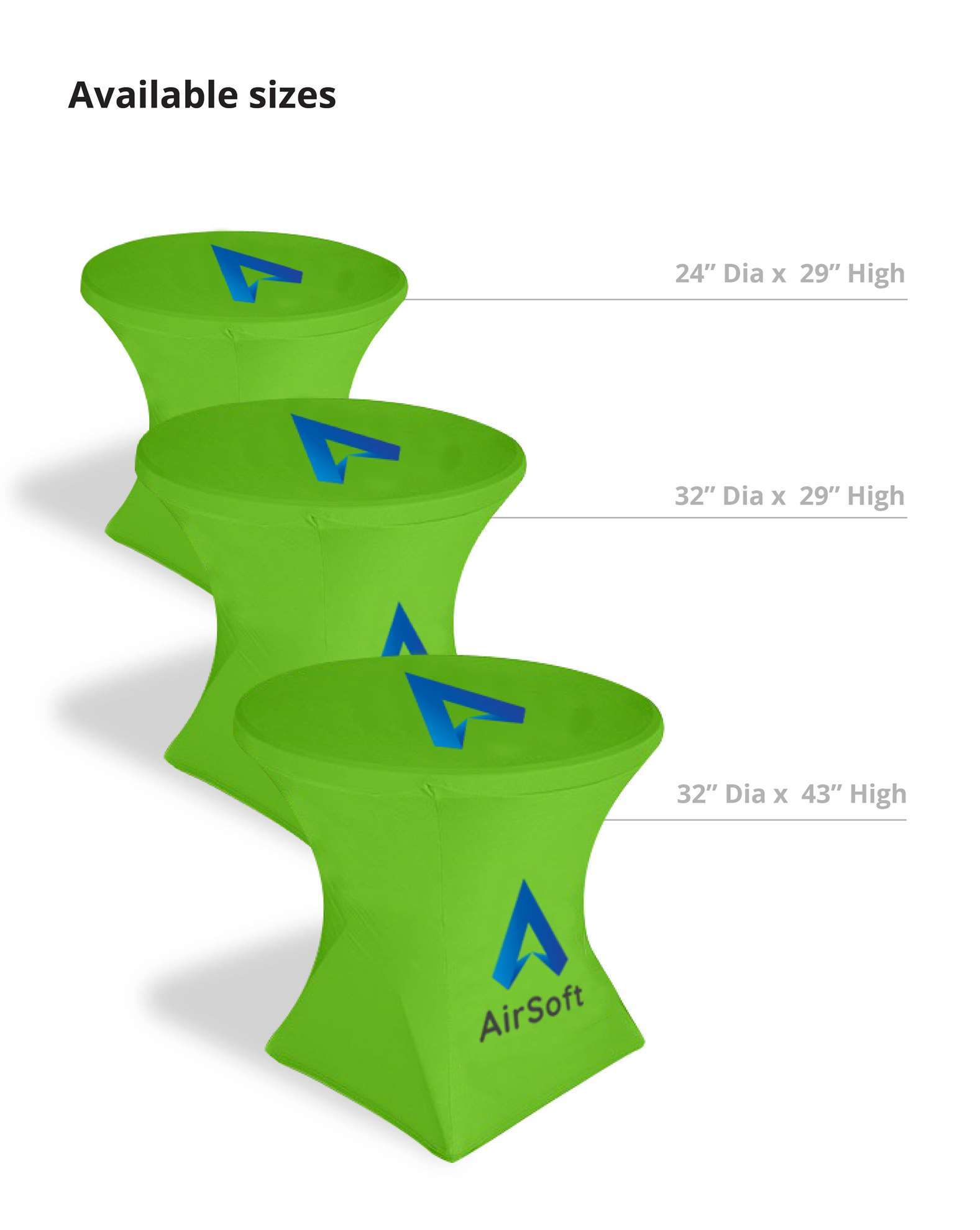 Table Cover Stretch Round (24" Dia X 29" High) 4