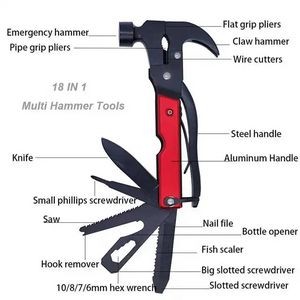 18 in 1 Multi Purpose Claw Hammer Portable Tool 2