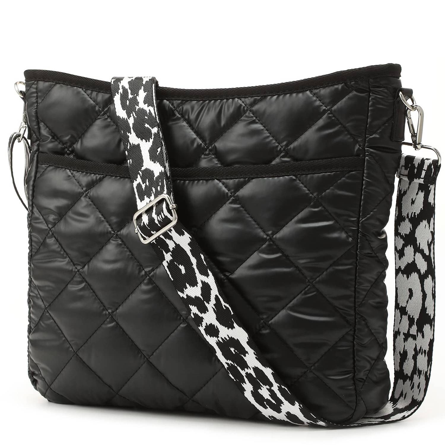 Lightweight Quilted Puffer Nylon Crossbody Bag 3