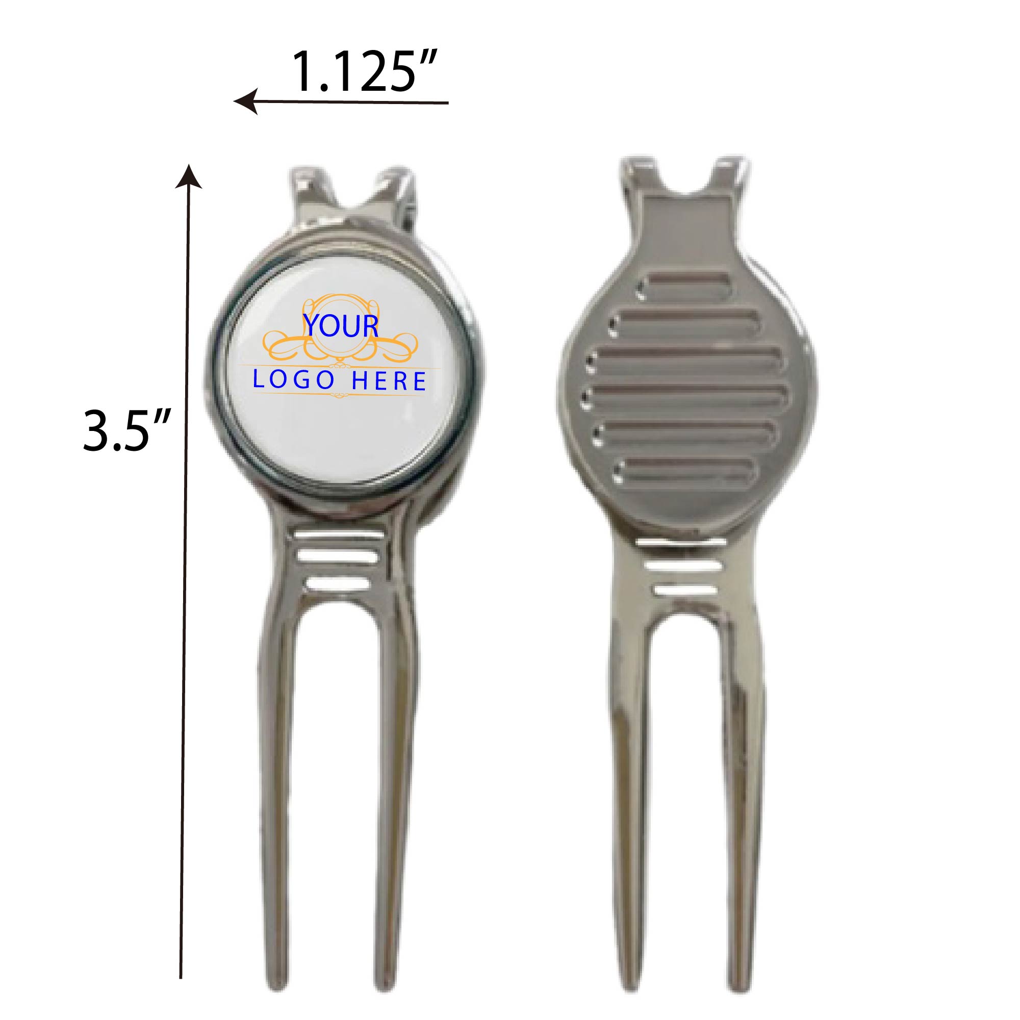 Golf Divot Tool & Money Clip with Custom Ball Marker 2
