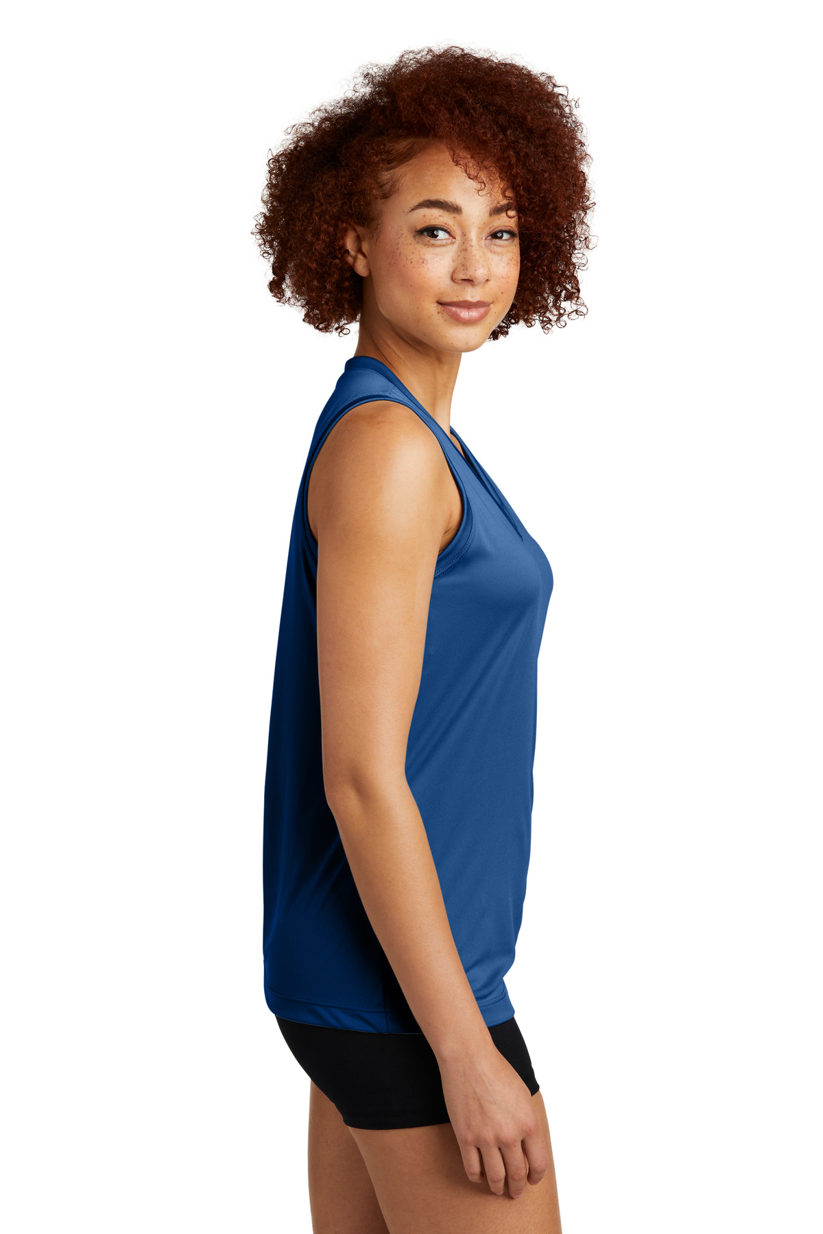 Sport-Tek Women's Sleeveless PosiCharge Competitor V-Neck Tee. LST352 35
