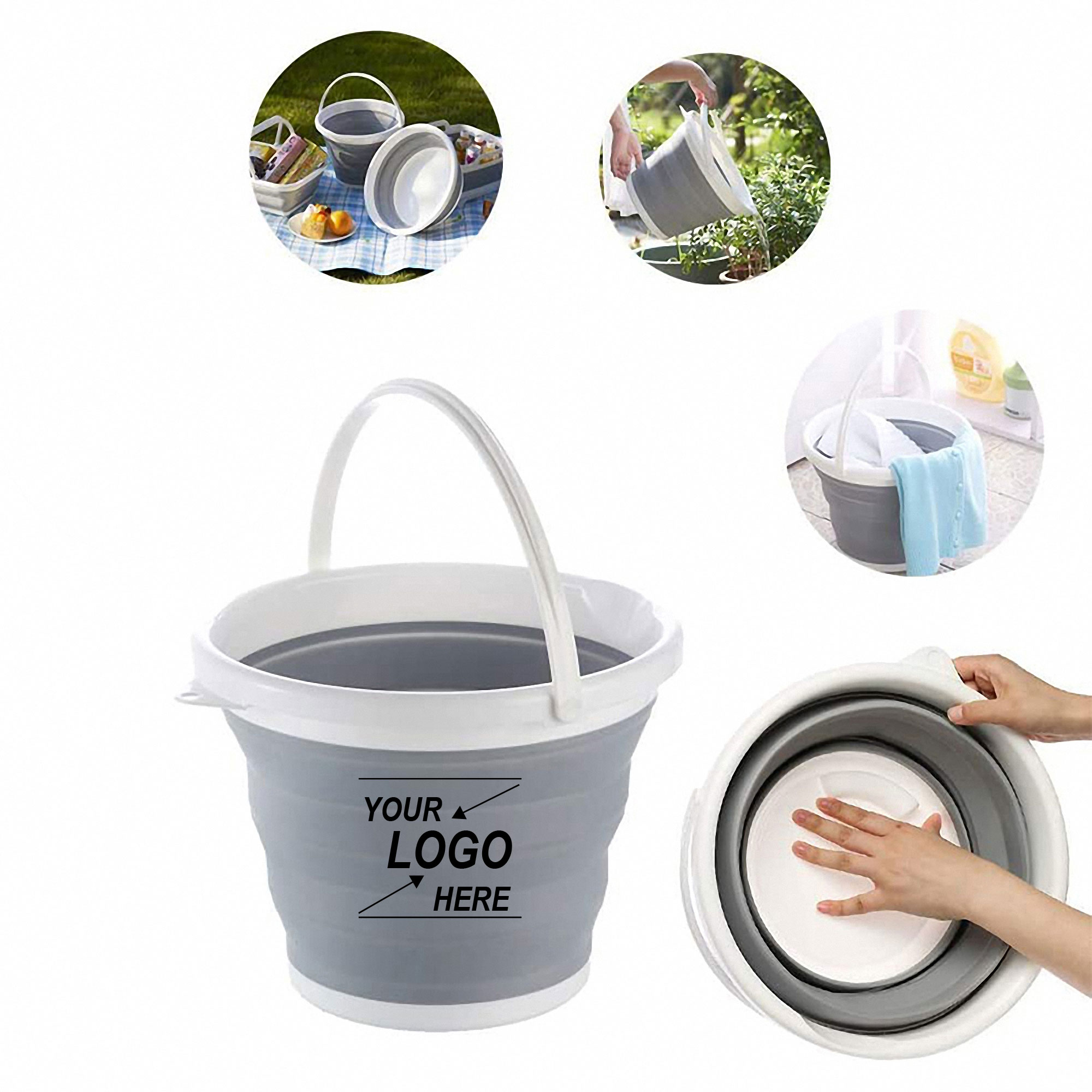 10L Foldable Plastic Bucket