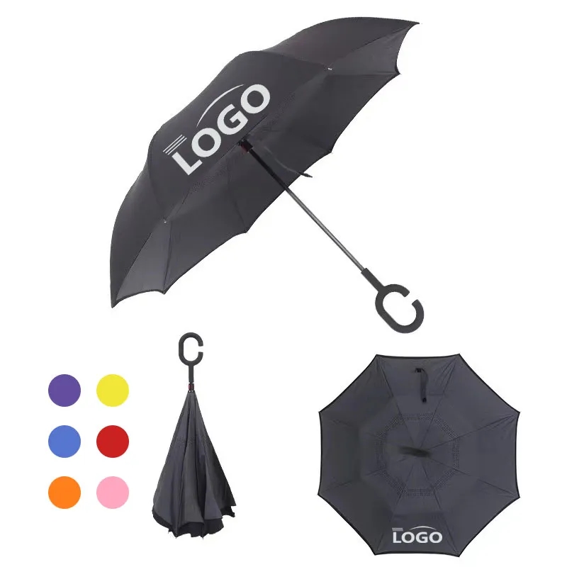 Reversible Inverted Umbrella with C-Shaped 3