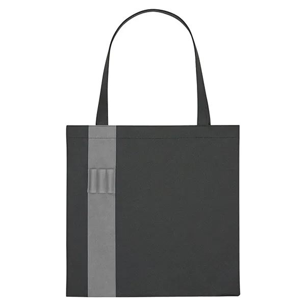 Non-Woven Colony Tote With Color Band -15x15 2