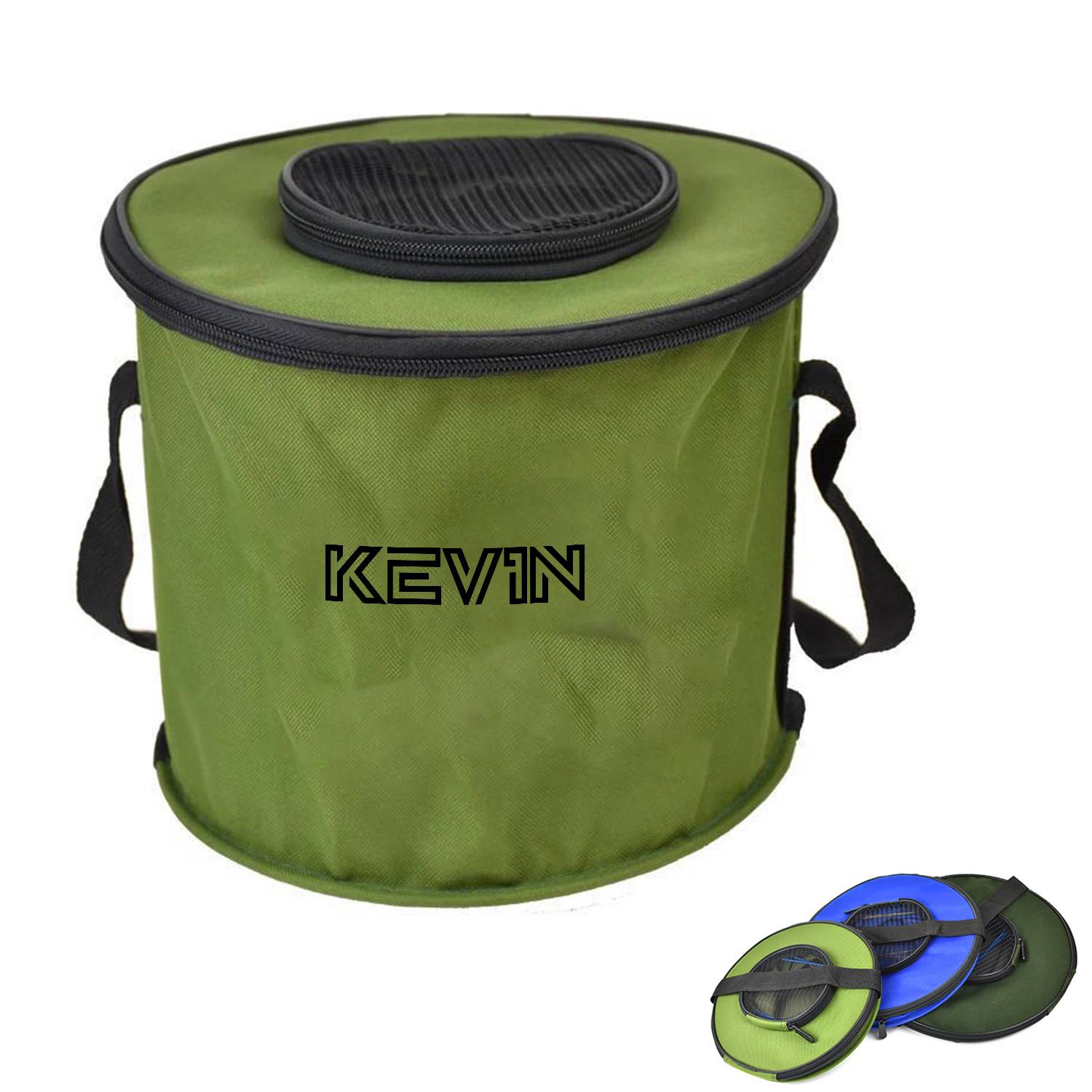 Collapsible Fishing Bucket, custom sports ball with logo imprint 1
