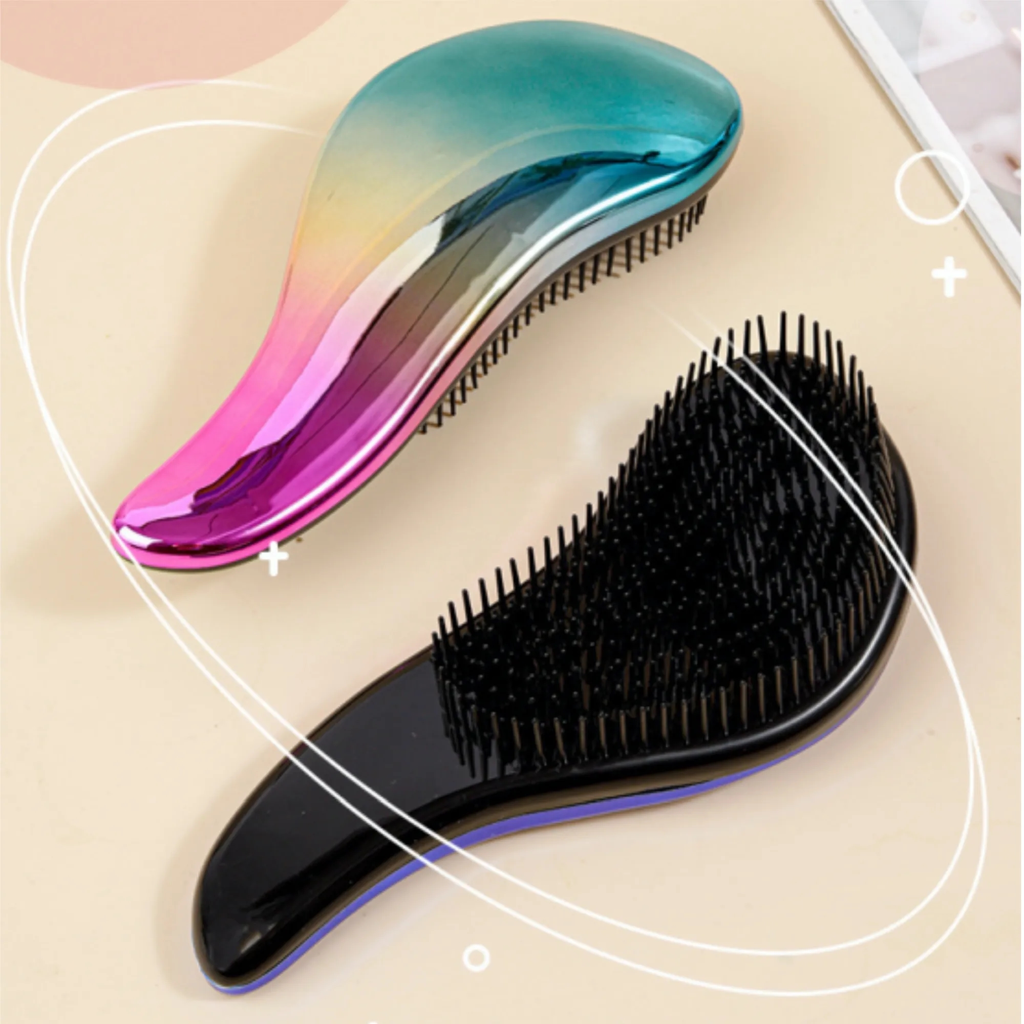 Smooth Fluffy Styling Hair Comb Massage Brush 3
