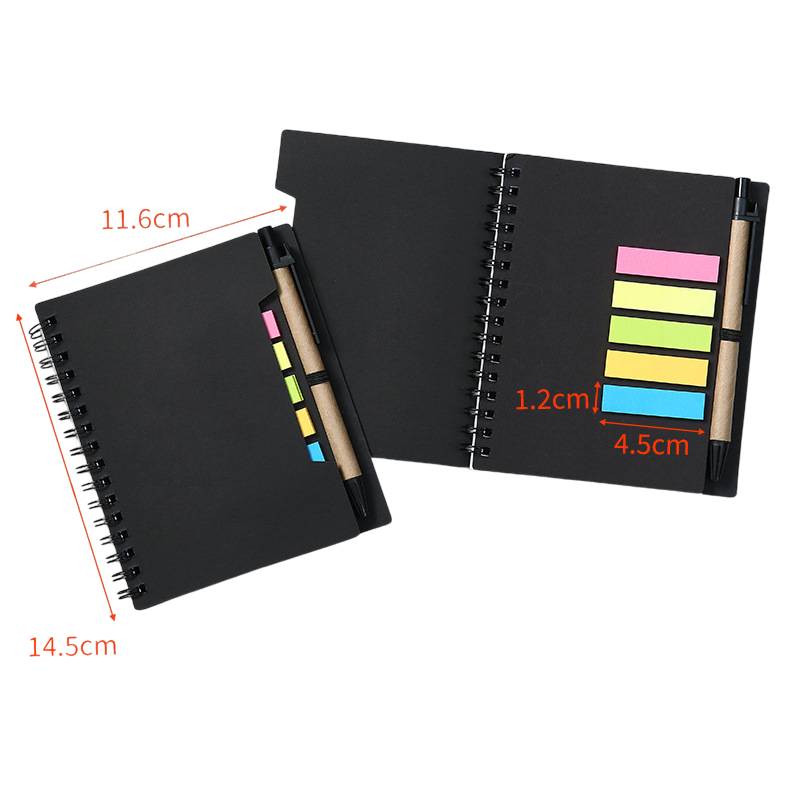 Spiral Notebook W/ Sticky Notes & Pen 4