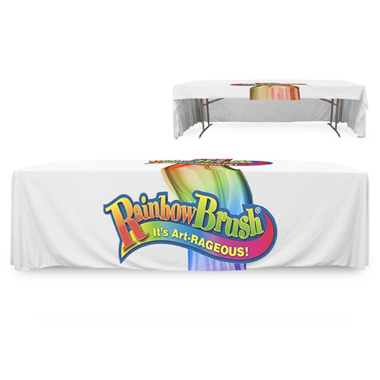 8 ft. 3 Sided PolyKnit Table Cover (Dye Sub Full Cloth) 2