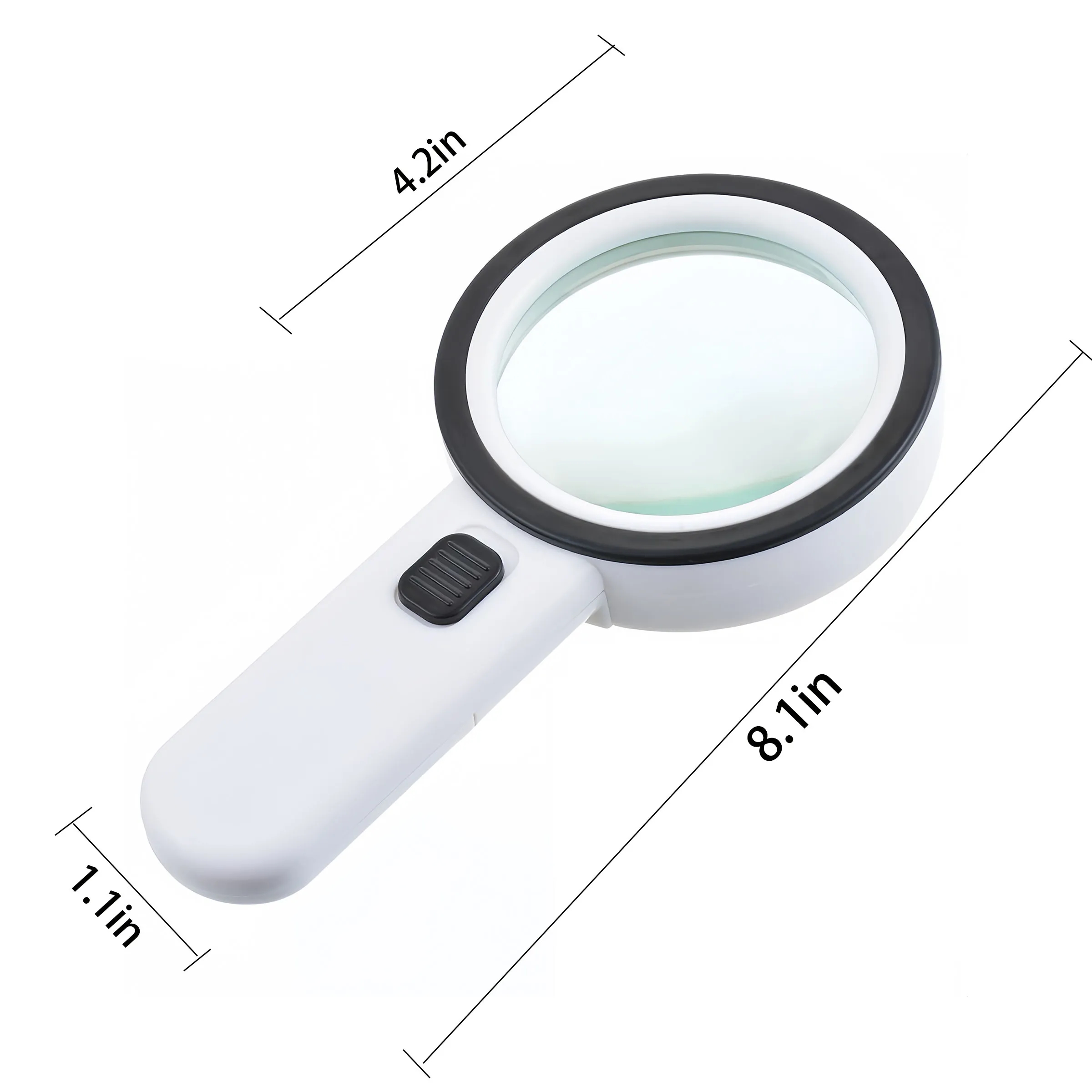 ABS Double Layer Optical Glass Lens With Led Light 3