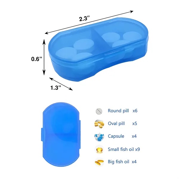 Two Compartment Pill Box 2