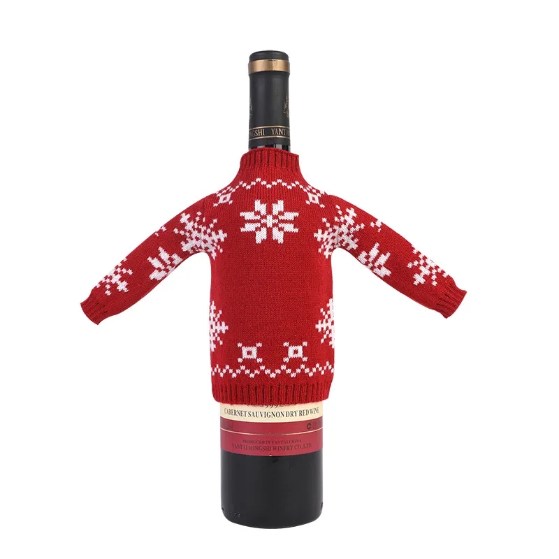 Knitted wine bottle cover 13