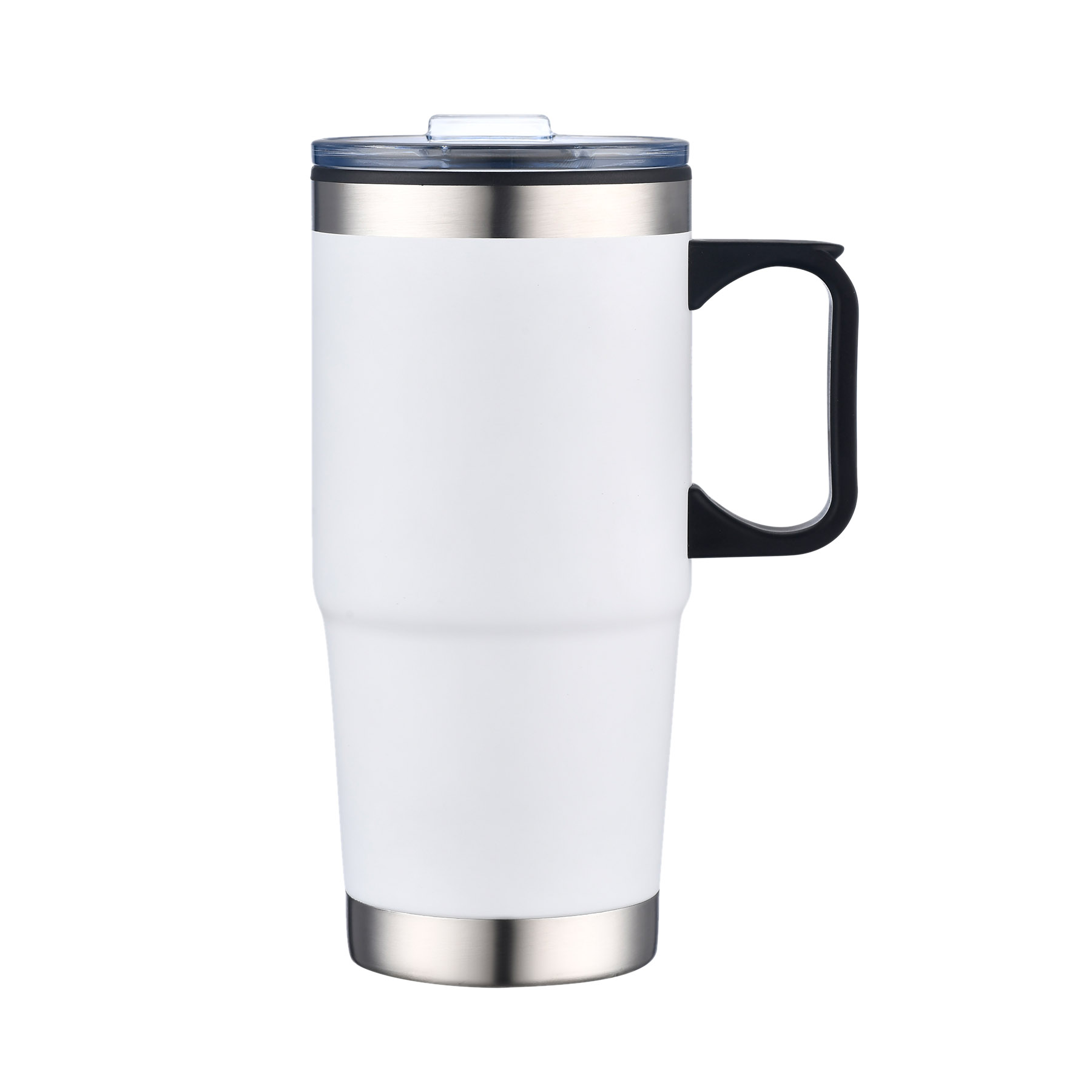 24 oz. Stainless Steel Black Carrying Handle Travel Mug 3