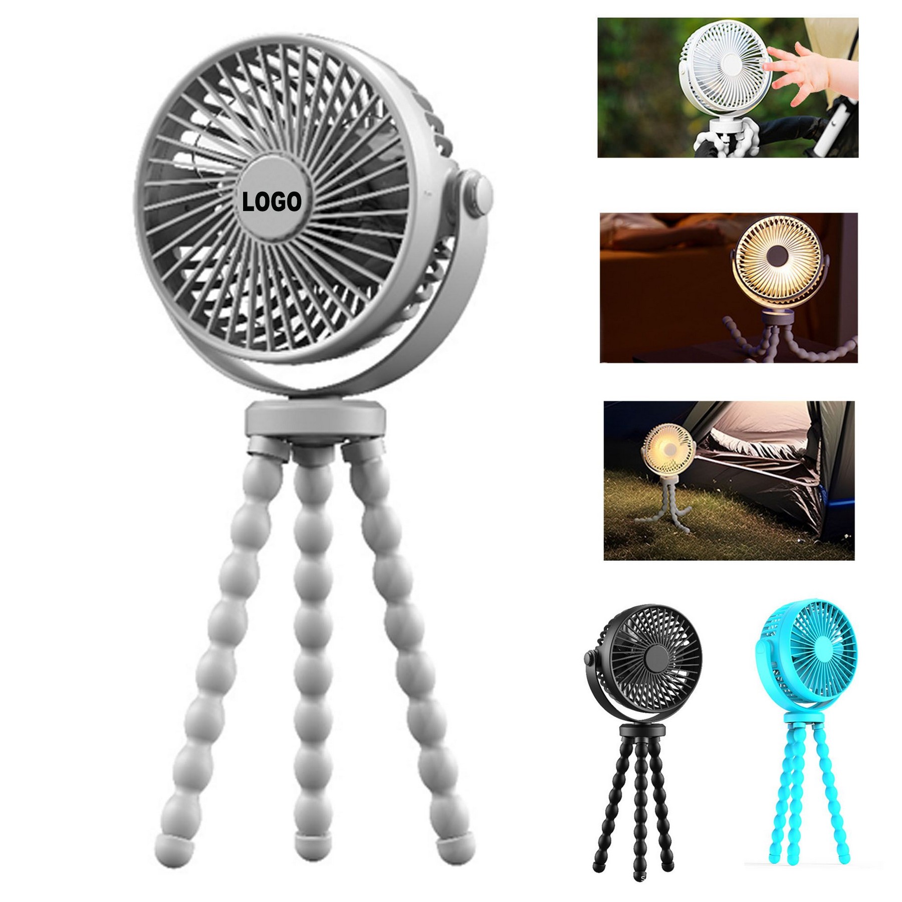 2000mAh Baby Strollers Mini Fan