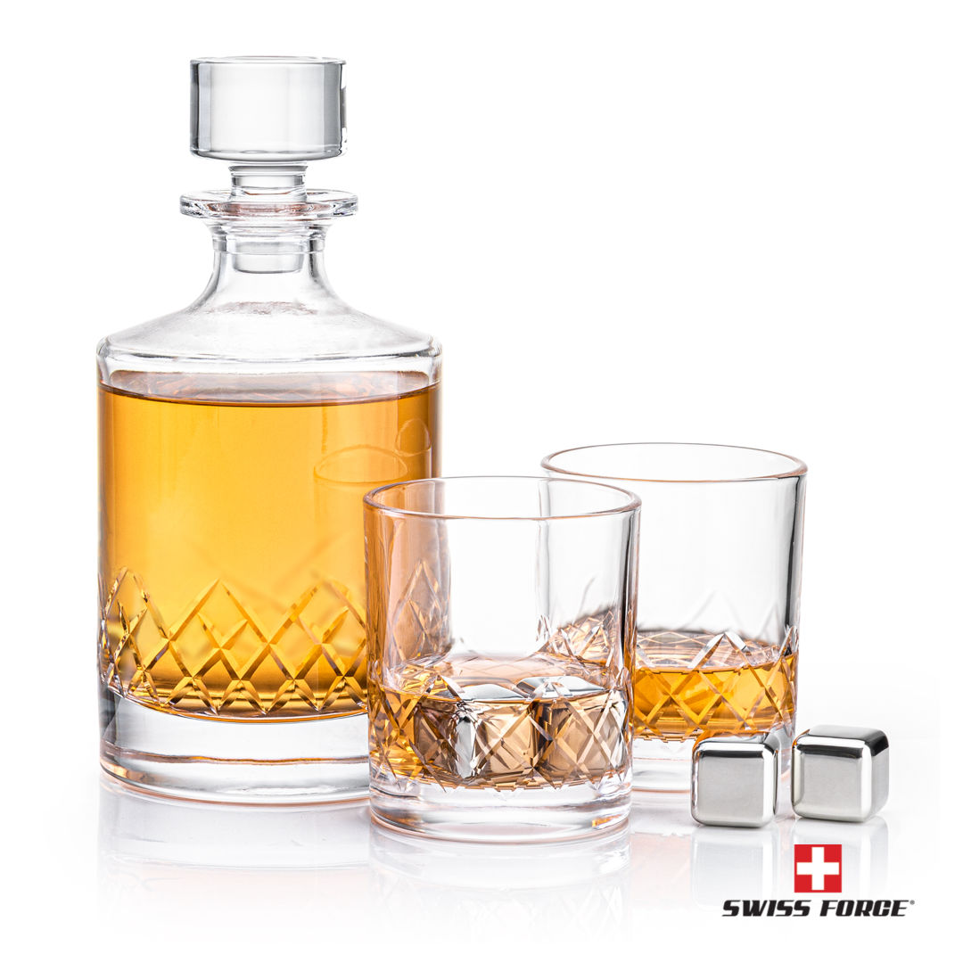 Heceta Decanter Set & Ice Cubes 6
